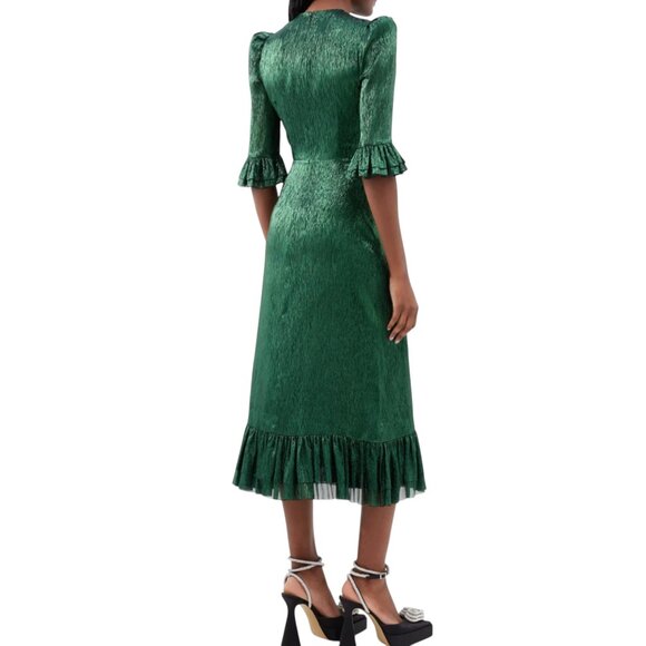 TIMELESS COLLECTIBLE THE VAMPIRE'S WIFE Silk Midi Dress Size S/M 6 UK10 NEW - Picture 7 of 16